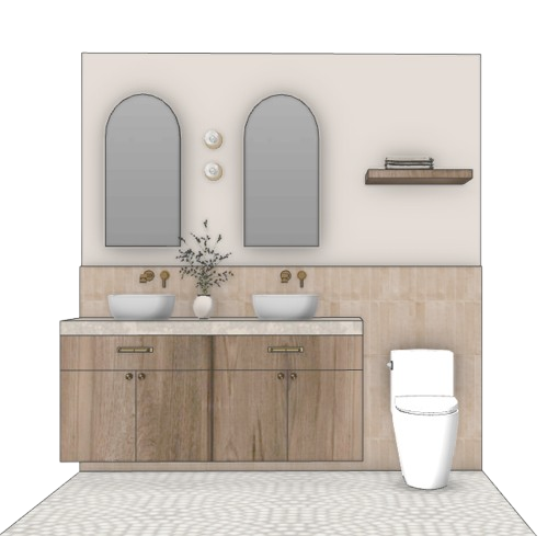 Calm Bathroom Rendering